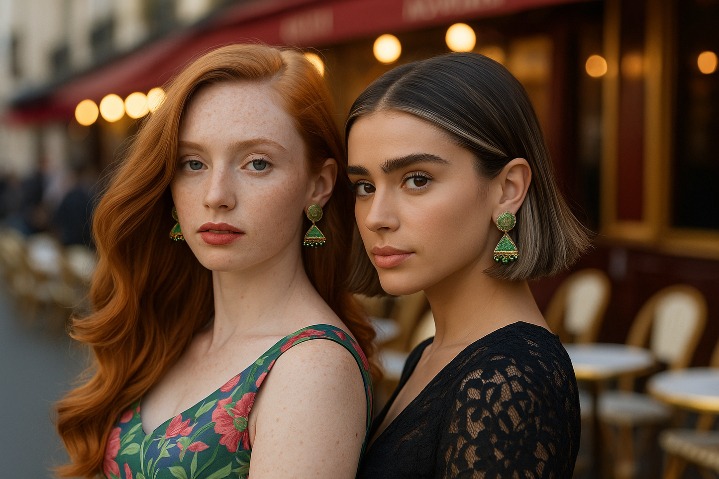 β¨ Emerald Radiance Jhumka Earrings π