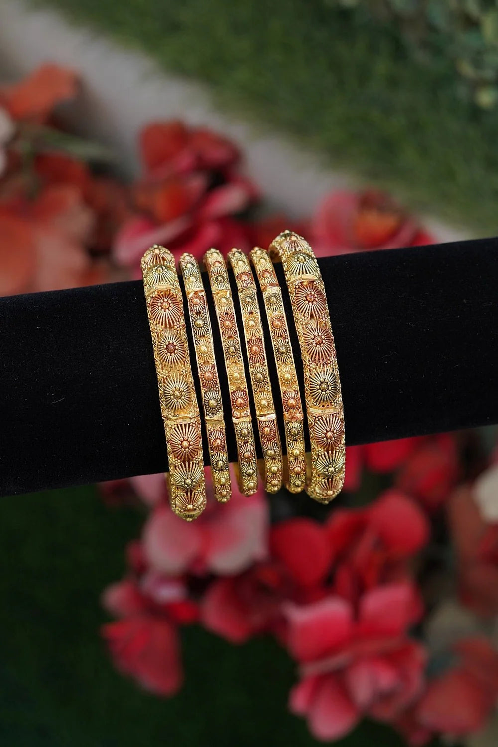 Luxury Madrasi Antique Bridal Churi Kara Set