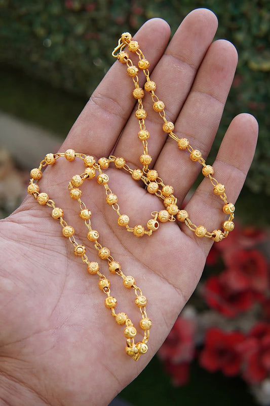 Gold Plated Indian Ball Chain