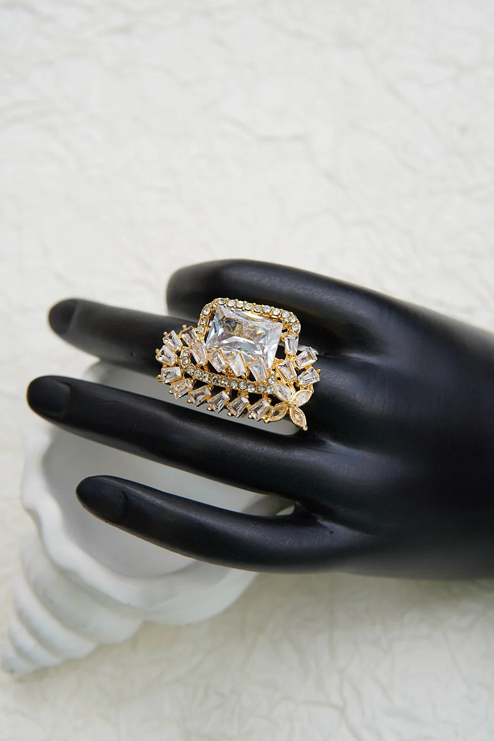 Dainty Cubic Zirconia Finger Ring