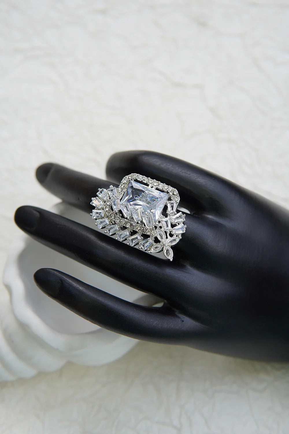 Dainty Cubic Zirconia Finger Ring