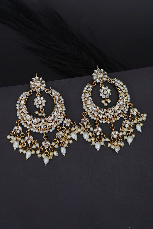 Chand Bali Cut Kundan Earrings