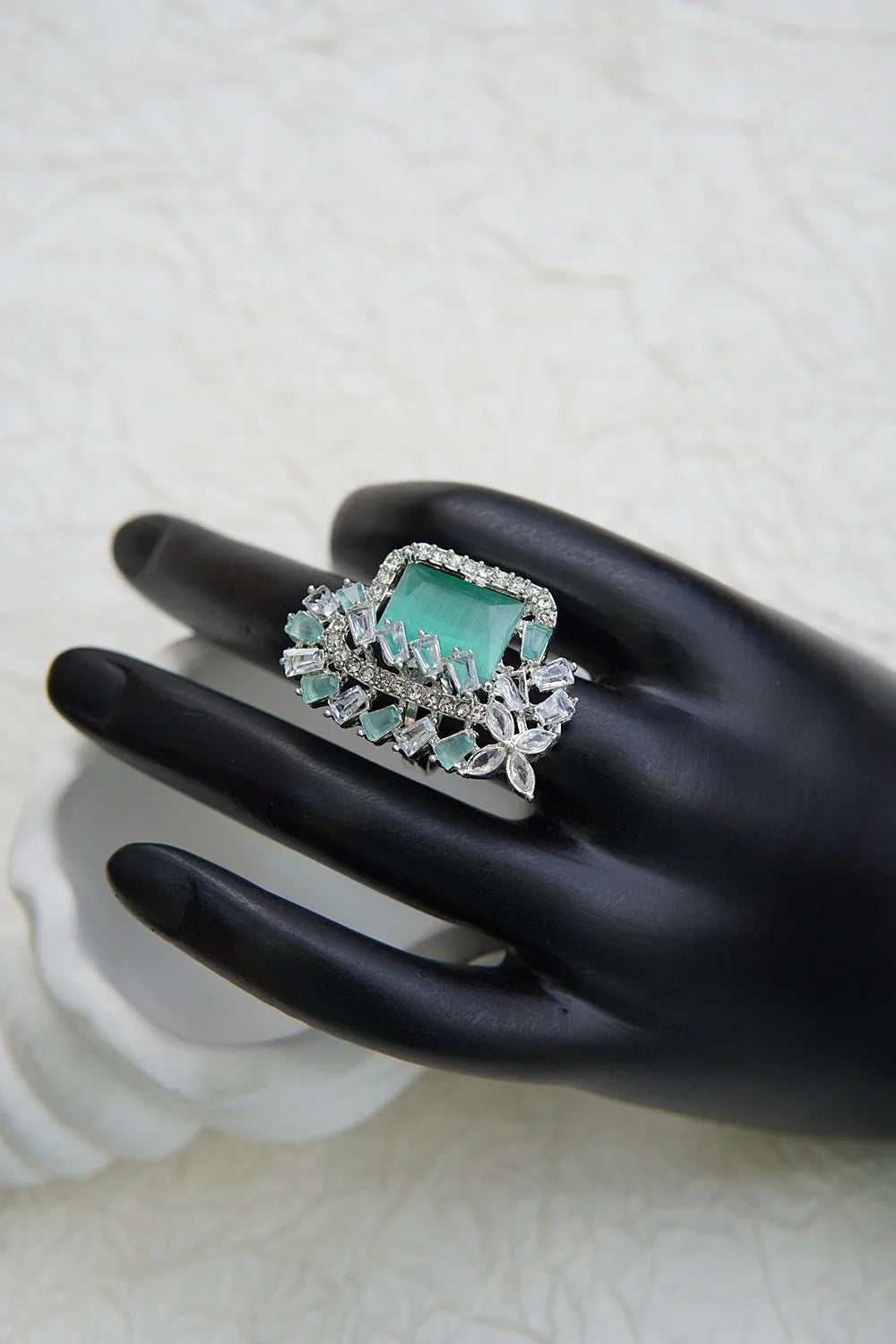 Dainty Cubic Zirconia Finger Ring