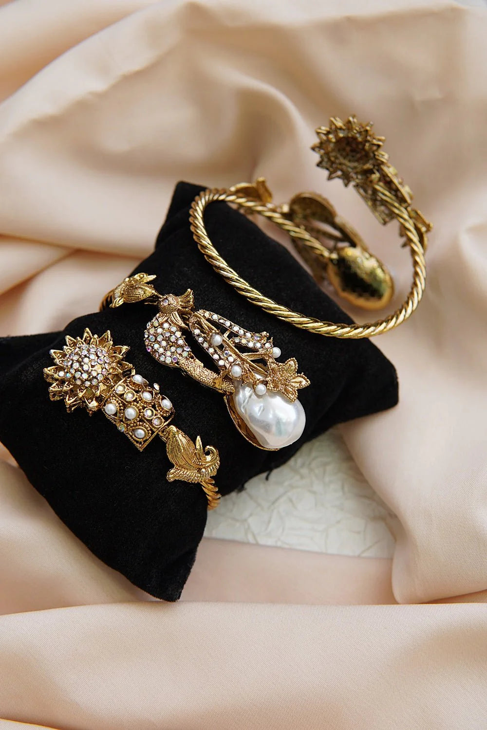 Peacock Turkish Statement Cuff Bracelet