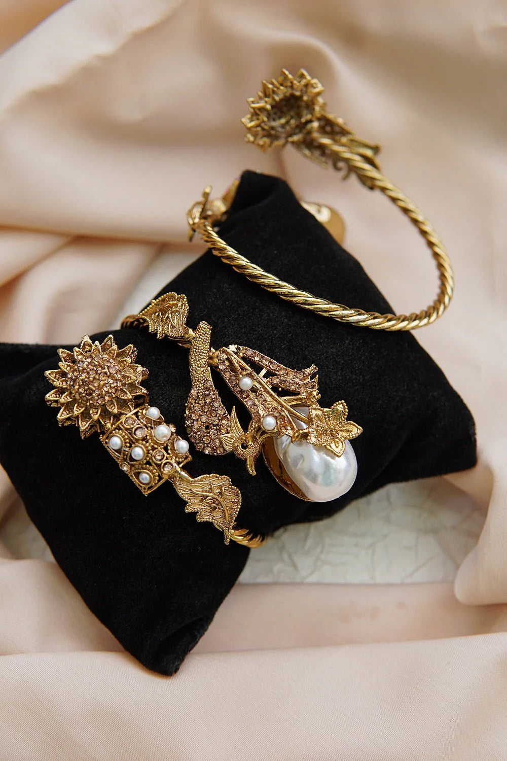 Peacock Turkish Statement Cuff Bracelet