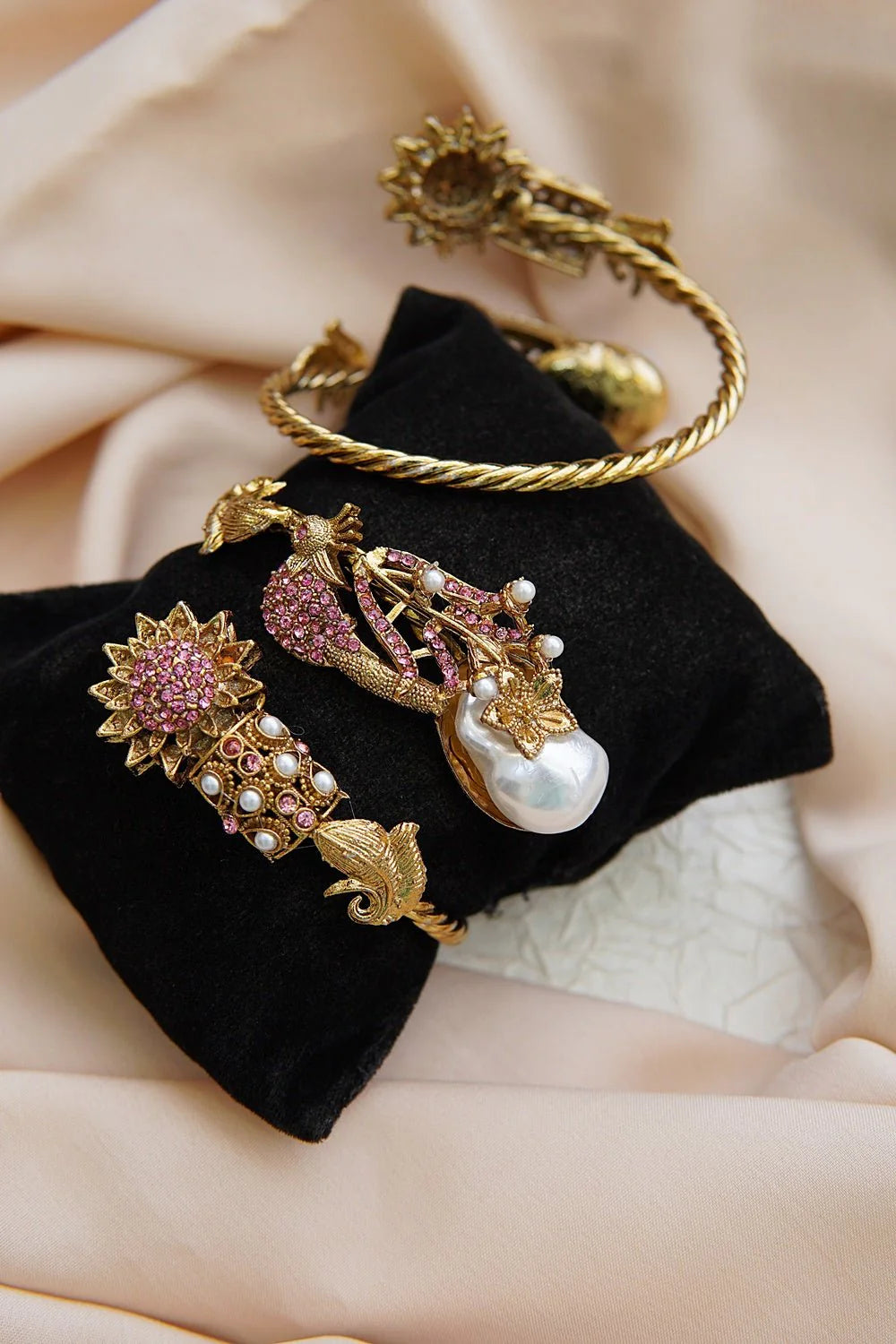 Peacock Turkish Statement Cuff Bracelet