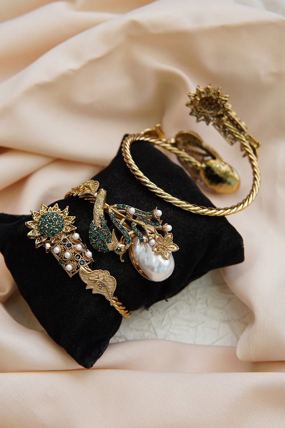 Peacock Turkish Statement Cuff Bracelet